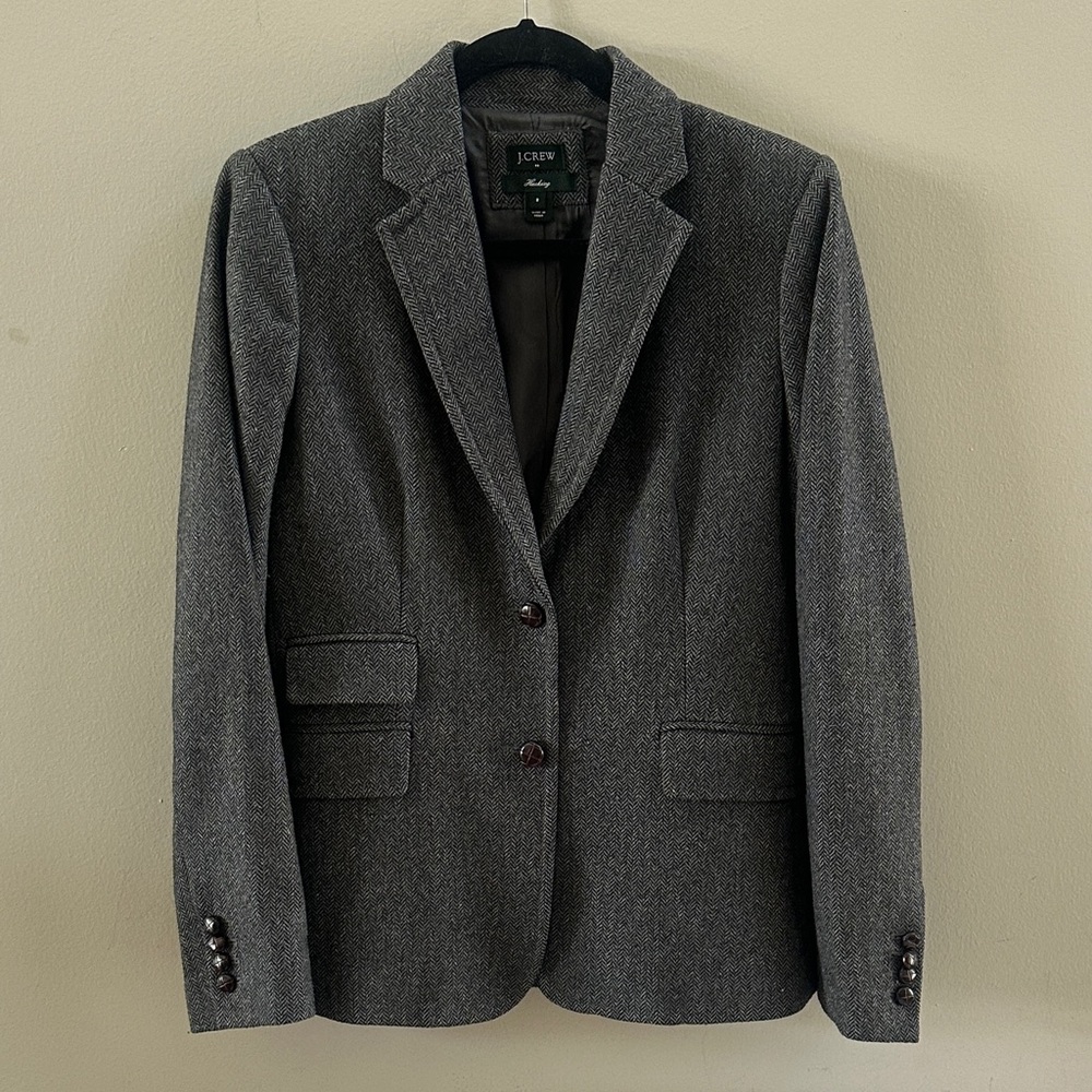 J. Crew H@cking Blazer - Grey Tweed